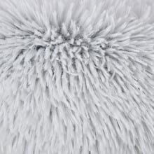 Donut Faux Chinchilla Dog Bed